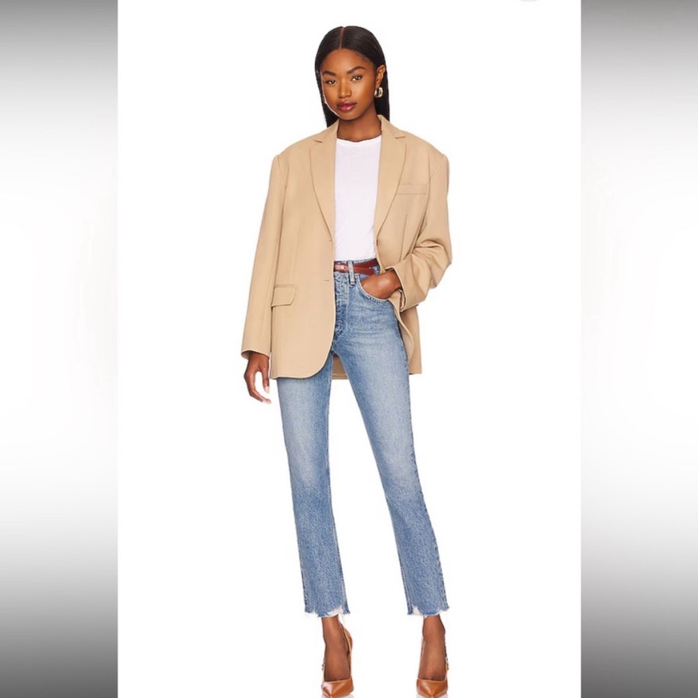 AGOLDE Riley High Rise Straight Crop in Haven in Size 27